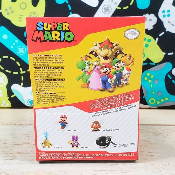 Jakks Pacific Super Mario Chain Chomp 2.5" Collectible Figure World of Nintendo - Picture 4 of 8